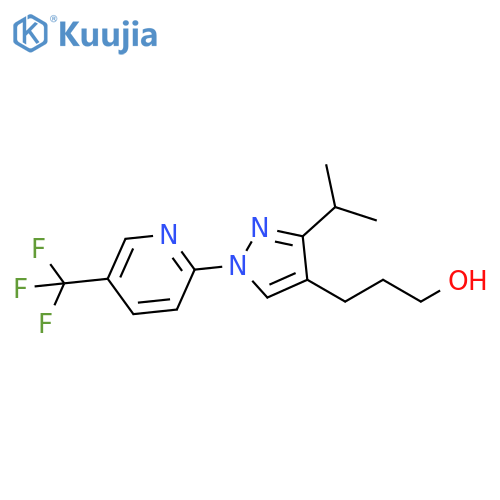 1H-Pyrazole-4-propanol,3-(1-methylethyl)-1-[5-(trifluoromethyl)-2-pyridinyl]- structure