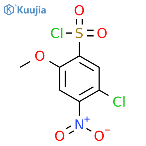 Benzenesulfonyl chloride, 5-chloro-2-methoxy-4-nitro- structure