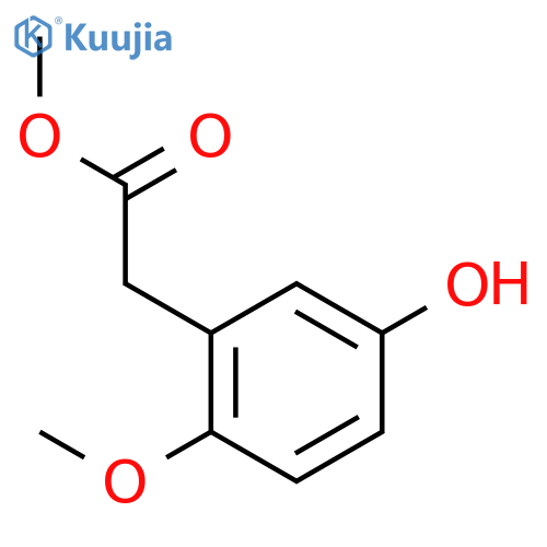 methyl 2-(5-hydroxy-2-methoxyphenyl)acetate structure