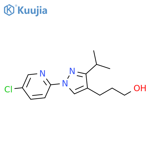 1H-Pyrazole-4-propanol, 1-(5-chloro-2-pyridinyl)-3-(1-methylethyl)- structure