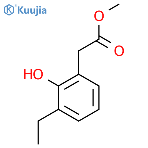 methyl 2-(3-ethyl-2-hydroxyphenyl)acetate structure