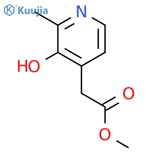 4-PYRIDINEACETIC ACID, 3-HYDROXY-2-METHYL-, METHYL ESTER structure