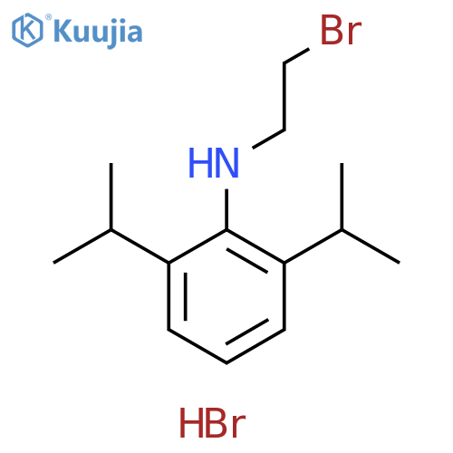 Benzenamine, N-(2-bromoethyl)-2,6-bis(1-methylethyl)-, hydrobromide structure