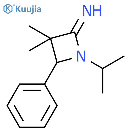 2-Azetidinimine, 3,3-dimethyl-1-(1-methylethyl)-4-phenyl- structure