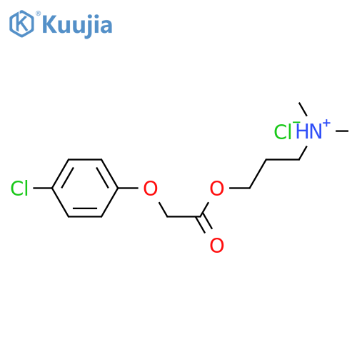 Acetic acid, (4-chlorophenoxy)-, 3-(dimethylamino)propyl ester,hydrochloride structure