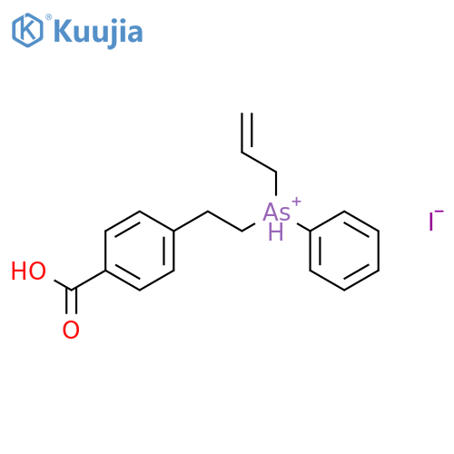 Arsonium, (4-carboxyphenyl)ethylphenyl-2-propenyl-, iodide, (+)- structure