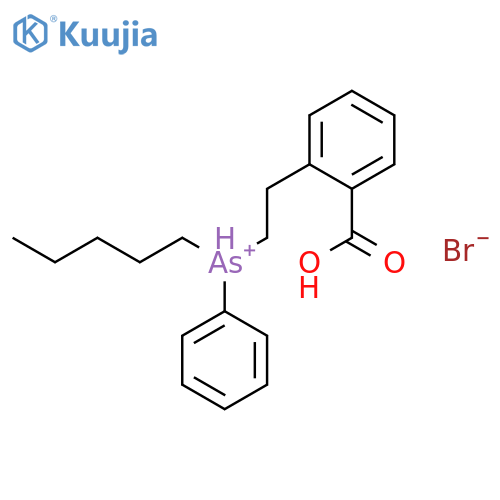 Arsonium, (2-carboxyphenyl)ethylpentylphenyl-, bromide, (+)- structure