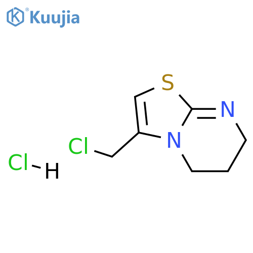 3-(chloromethyl)-5H,6H,7H-1,3thiazolo3,2-apyrimidine Hydrochloride structure