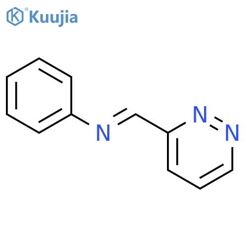 N-phenyl-1-pyridazin-3-ylmethanimine structure