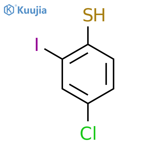 Benzenethiol, 4-chloro-2-iodo- structure