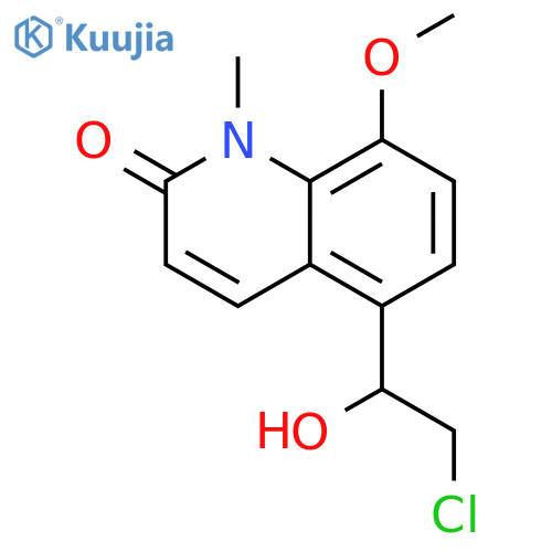 5-(2-Chloro-1-hydroxyethyl)-8-methoxy-1-methylquinolin-2(1H)-one structure
