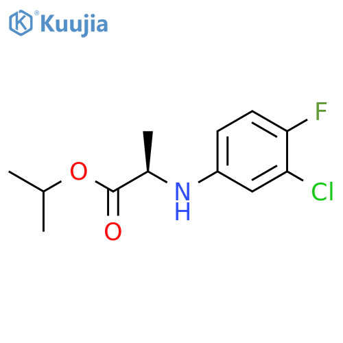 D-ALANINE, N-(3-CHLORO-4-FLUOROPHENYL)-, 1-METHYLETHYL ESTER structure