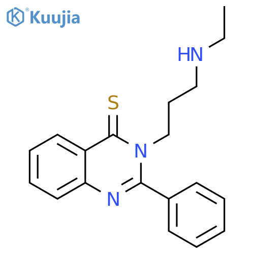 4(3H)-Quinazolinethione, 3-[3-(ethylamino)propyl]-2-phenyl- structure