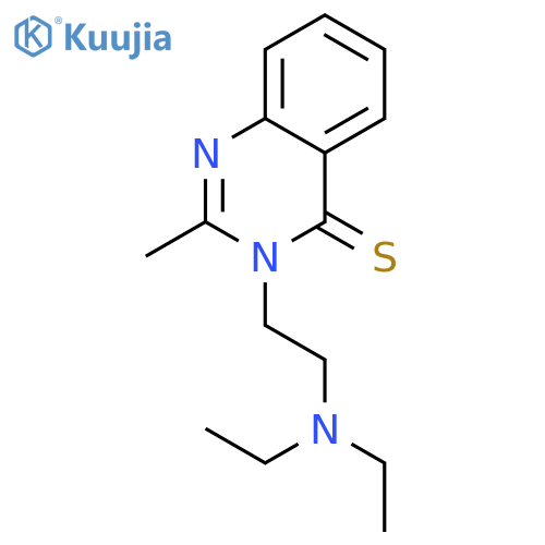 4(3H)-QUINAZOLINETHIONE, 3-[2-(DIETHYLAMINO)ETHYL]-2-METHYL- structure