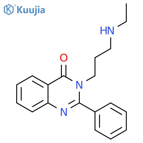 4(3H)-QUINAZOLINONE, 3-[3-(ETHYLAMINO)PROPYL]-2-PHENYL- structure