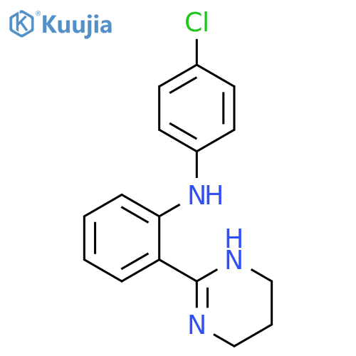 BENZENAMINE, N-(4-CHLOROPHENYL)-2-(1,4,5,6-TETRAHYDRO-2-PYRIMIDINYL)- structure