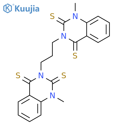 2,4(1H,3H)-Quinazolinedithione, 3,3'-(1,3-propanediyl)bis[1-methyl- structure