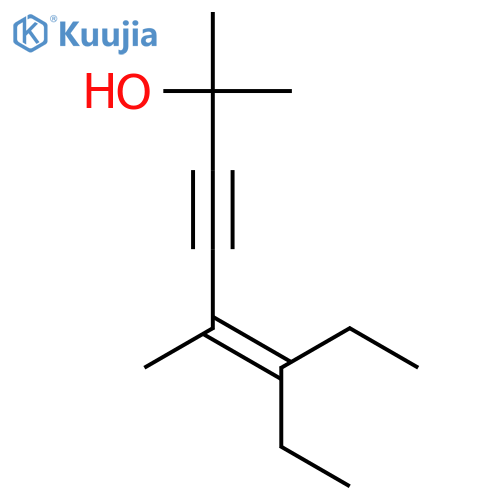 5-Octen-3-yn-2-ol, 6-ethyl-2,5-dimethyl- structure