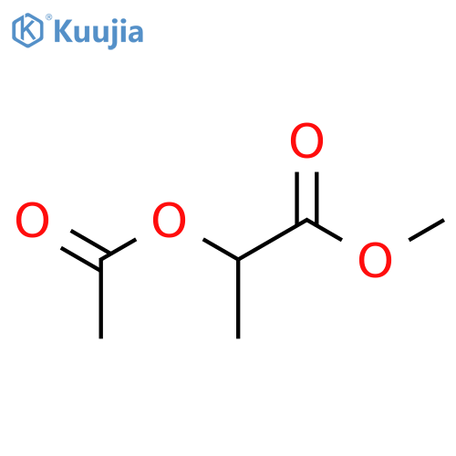 Propanoic acid,2-(acetyloxy)-, methyl ester structure