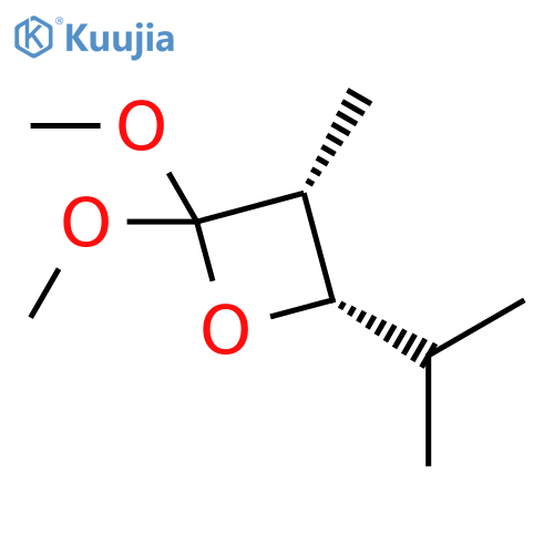 Oxetane, 2,2-dimethoxy-3-methyl-4-(1-methylethyl)-, (3R,4S)-rel- structure