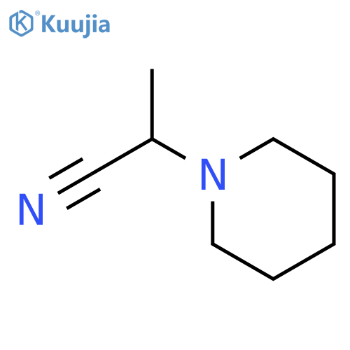 1-Piperidineacetonitrile, a-methyl- structure