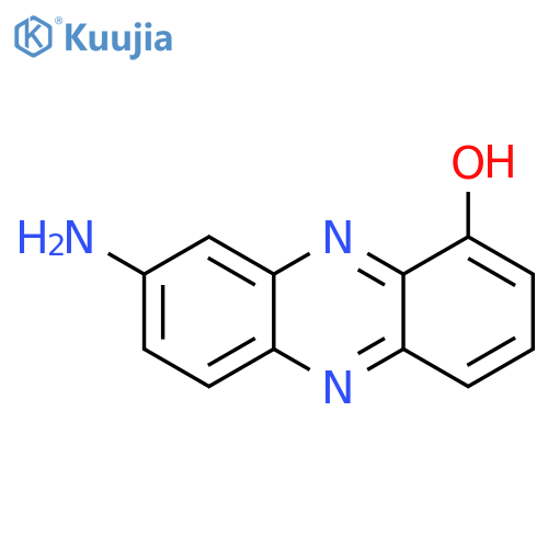 1-Phenazinol,8-amino-(9CI) structure