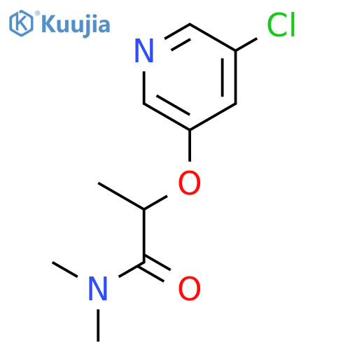 Propanamide, 2-[(5-chloro-3-pyridinyl)oxy]-N,N-dimethyl- structure