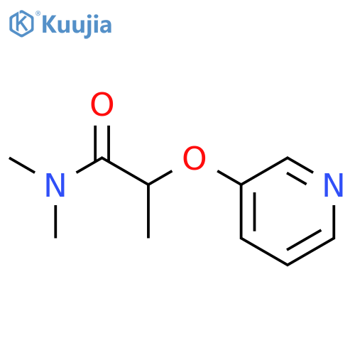 PROPANAMIDE, N,N-DIMETHYL-2-(3-PYRIDINYLOXY)- structure