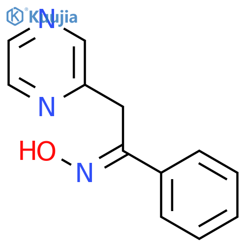 Ethanone, 1-phenyl-2-pyrazinyl-, oxime structure