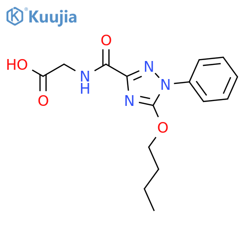 GLYCINE, N-[(5-BUTOXY-1-PHENYL-1H-1,2,4-TRIAZOL-3-YL)CARBONYL]- structure