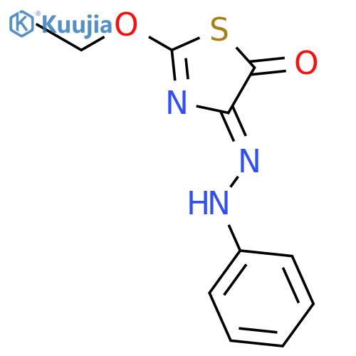 4,5-THIAZOLEDIONE, 2-ETHOXY-, 4-(PHENYLHYDRAZONE) structure