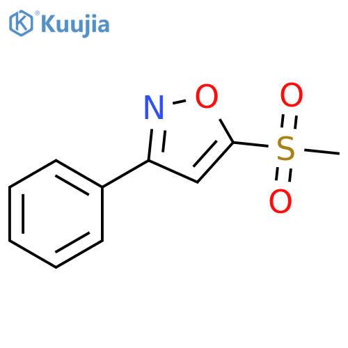Isoxazole, 5-(methylsulfonyl)-3-phenyl- structure