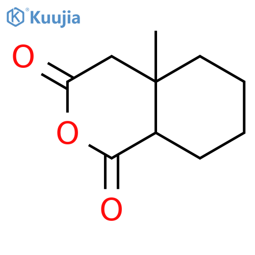 1H-2-Benzopyran-1,3(4H)-dione, hexahydro-4a-methyl-, cis- structure