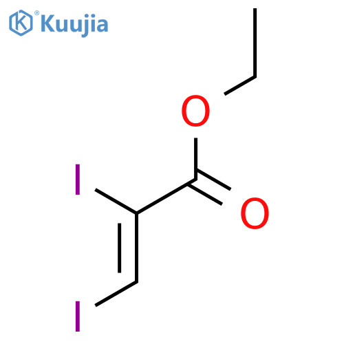 2-Propenoic acid, diiodo-, ethyl ester structure