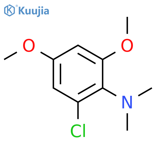 Benzenamine, 2-chloro-4,6-dimethoxy-N,N-dimethyl- structure