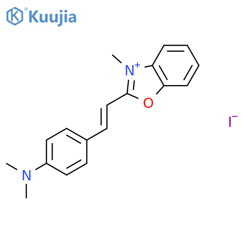 Benzoxazolium, 2-[2-[4-(dimethylamino)phenyl]ethenyl]-3-methyl-, iodide (1:1) structure