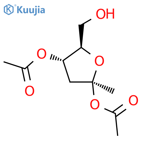 Methyl-2-deoxy-beta-D-ribofuranoside diacetate structure