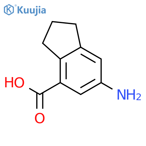 1H-INDENE-4-CARBOXYLIC ACID, 6-AMINO-2,3-DIHYDRO- structure