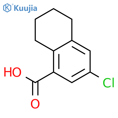 3-chloro-5,6,7,8-tetrahydronaphthalene-1-carboxylic acid structure
