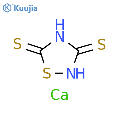 1,2,4-Thiadiazolidine-3,5-dithione, calcium salt (1:1) structure