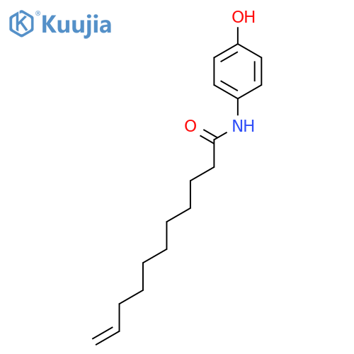 10-Undecenamide, N-(4-hydroxyphenyl)- structure
