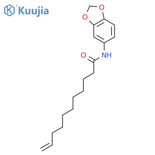10-Undecenamide, N-1,3-benzodioxol-5-yl- structure