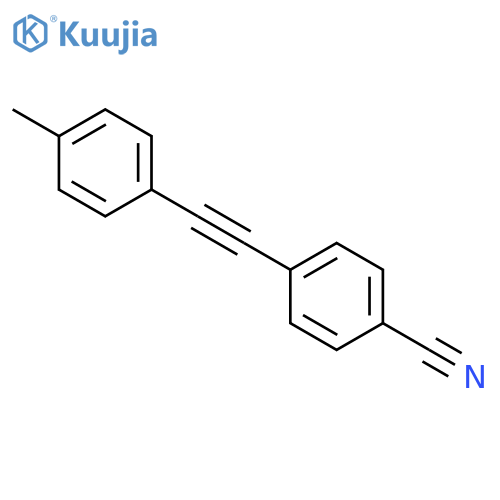 Benzonitrile, 4-[(4-methylphenyl)ethynyl]- structure