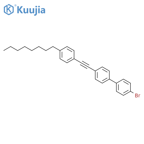 1,1'-Biphenyl, 4-bromo-4'-[(4-octylphenyl)ethynyl]- structure