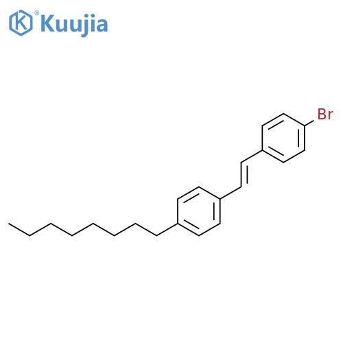 Benzene, 1-bromo-4-[2-(4-octylphenyl)ethenyl]- structure
