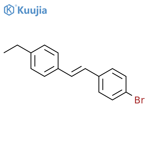 Benzene, 1-bromo-4-[2-(4-ethylphenyl)ethenyl]- structure