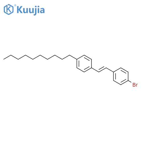 Benzene, 1-bromo-4-[2-(4-decylphenyl)ethenyl]- structure