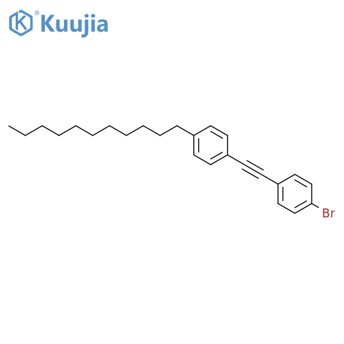 Benzene, 1-[(4-bromophenyl)ethynyl]-4-undecyl- structure
