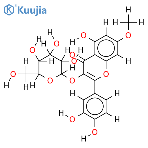 rhamnetin 3-O-beta-D-galactopyranoside structure