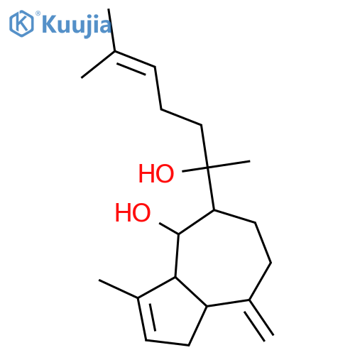 (3aS,4S,5R,8aR)-5-(1-hydroxy-1,5-dimethyl-hex-4-enyl)-3-methyl-8-methylene-3a,4,5,6,7,8a-hexahydro-1H-azulen-4-ol structure